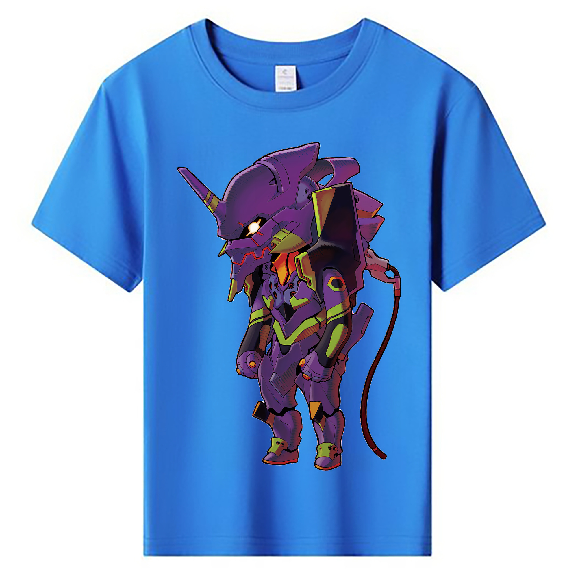 （画像用） EVA 新世紀エヴァンゲリオン 綿100％キッズTシャツ（フロントプリント）